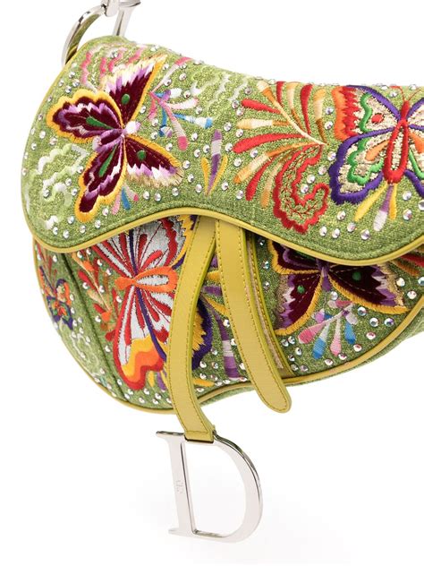 christian dior butterfly saddle bag|authentic christian dior saddle bag.